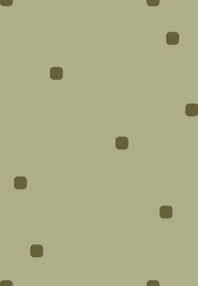 Sage Green Polka Dot Wallpaper Organic Retro Wallpaper⁠