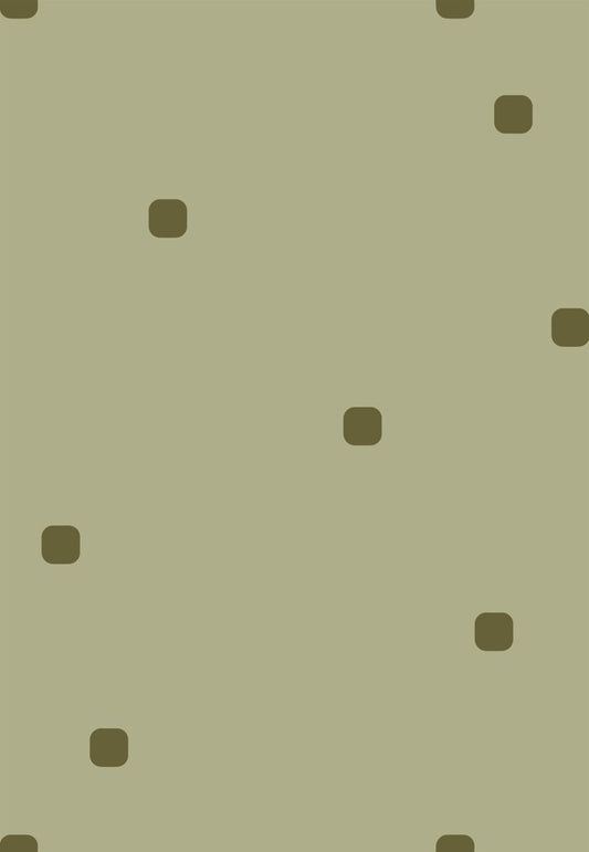 Sage Green Polka Dot Wallpaper Organic Retro Wallpaper⁠