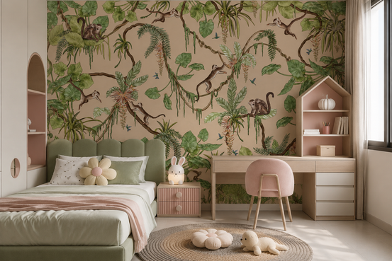 Jungle Playtime Wall Mural GD6268