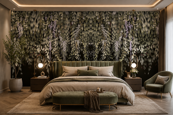 Wisteria Cascade Wallpaper⁠