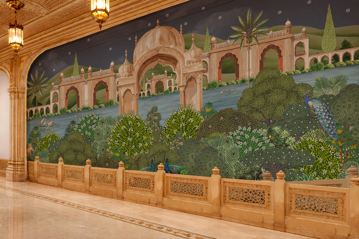 Mughal Moonlight Wall Mural
