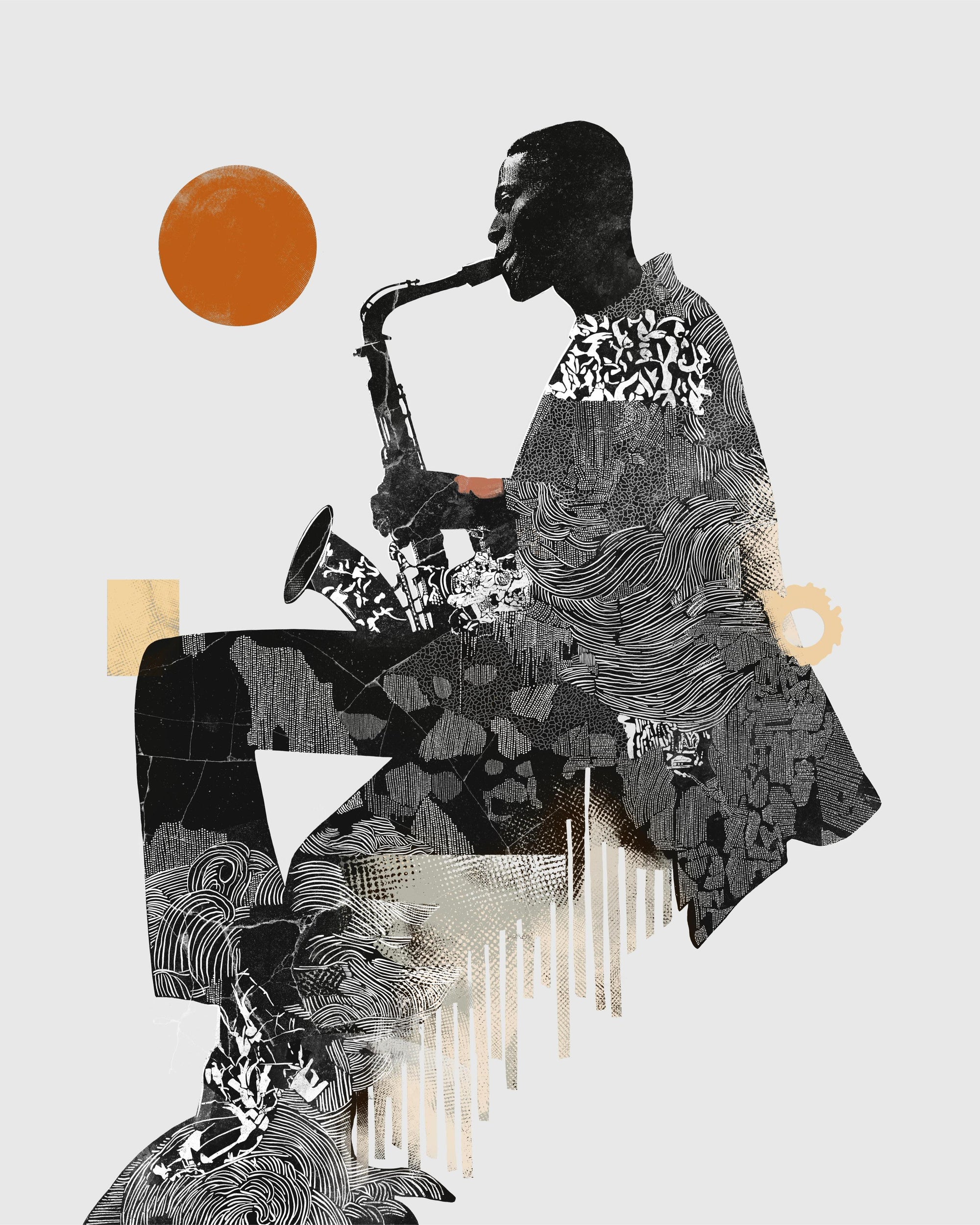 Urban Jazz Wall Mural