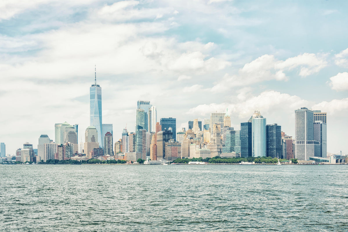 NYC Skyline View Wall Mural in your room — zoomed