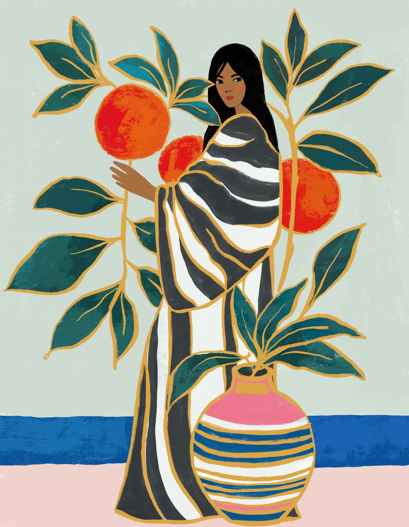 The Keeper of Oranges Wall Mural