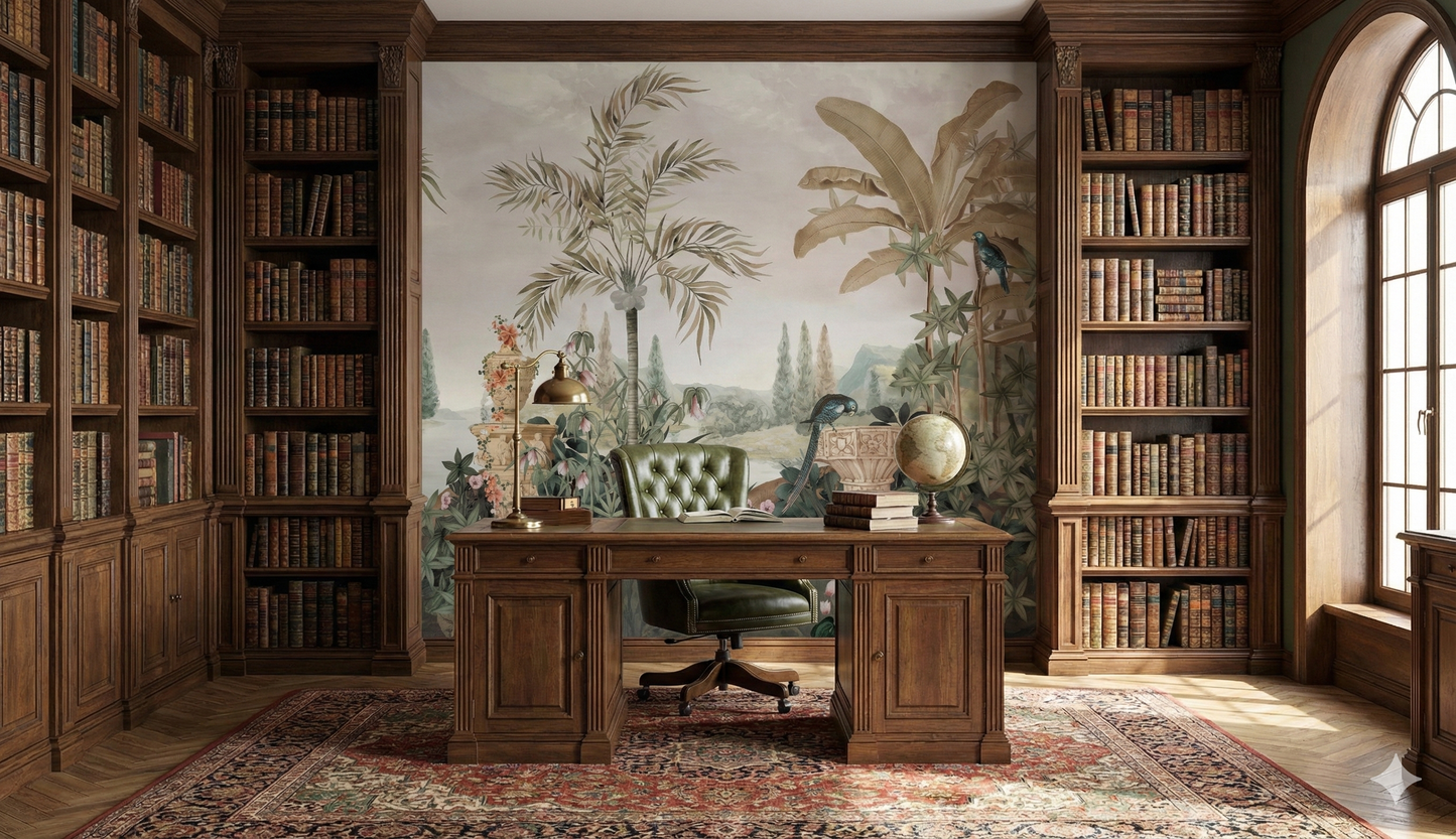 Botanical River Dreams Wall Mural