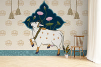 Spiritual Pichwai Indian Art Wallpaper