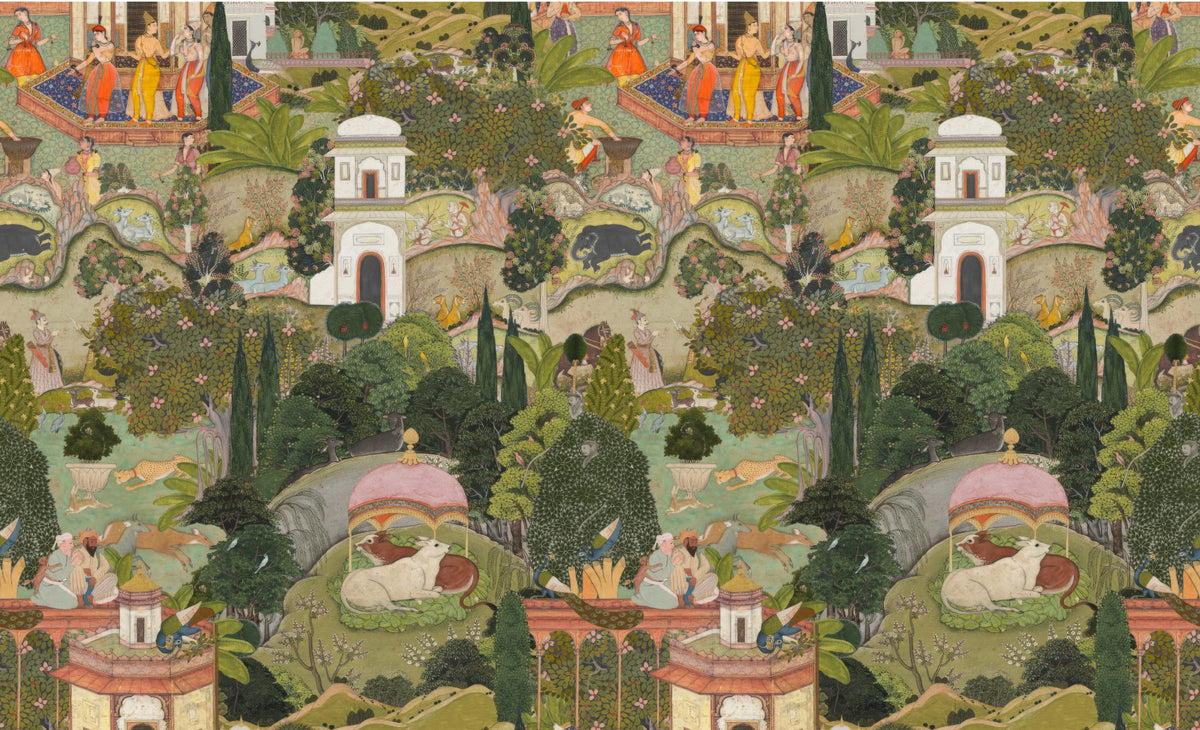 Jaipur Garden Wallpaper in your room — zoomed