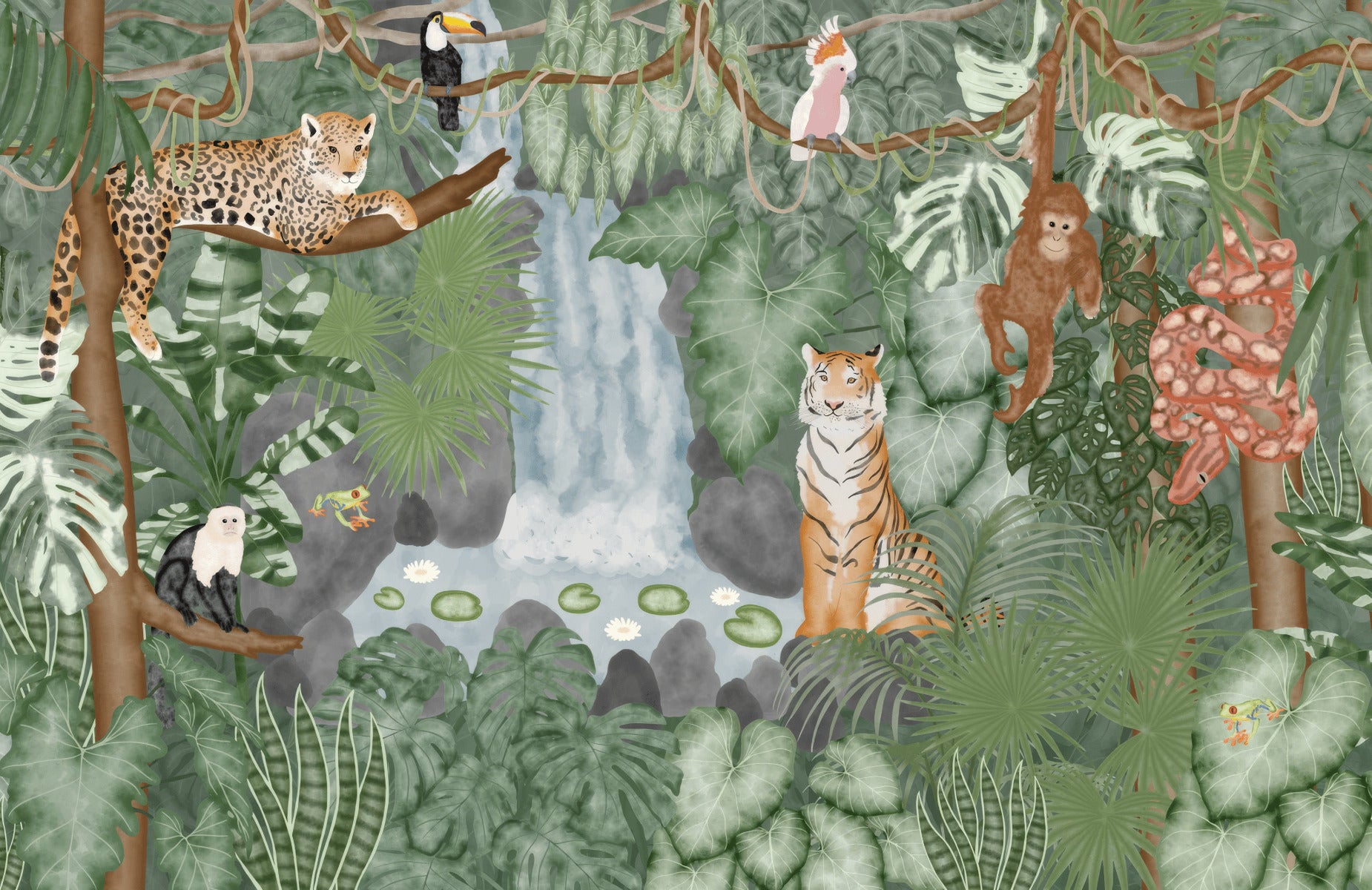 Rainforest Paradise Wall Mural