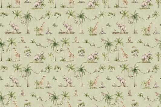 Green Safari Wildlife Wallpaper