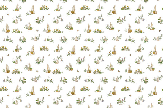 Bunny Garden Delight Wallpaper