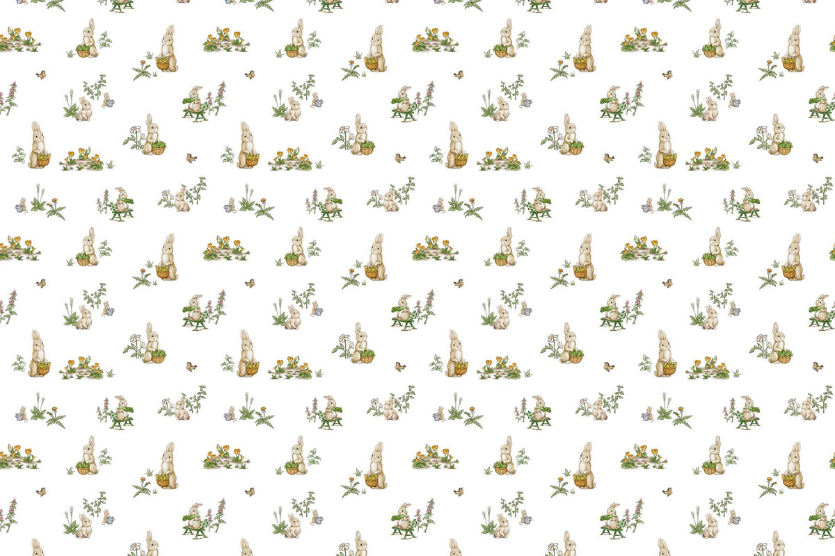 Bunny Garden Delight Wallpaper