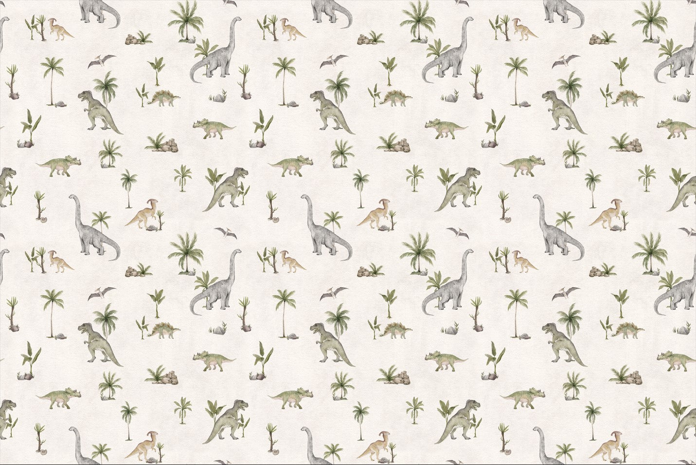 Cream Beige Dinosaur Wallpaper