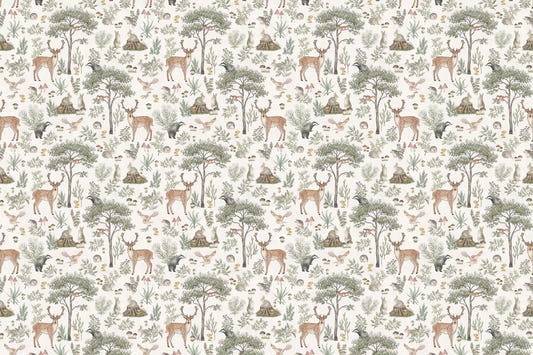 Soft Ivory Wildlife Wallpaper
