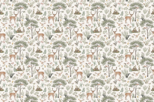 Soft Ivory Wildlife Wallpaper
