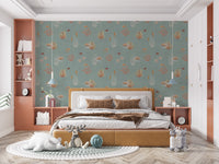 Coastal fish and reef wallpaper design
