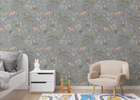 Cozy forest animal wallpaper pattern
