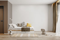 Woodland baby animals wallpaper in blue
