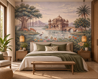The Enchanted Lake Palace Wall Mural - RJM09