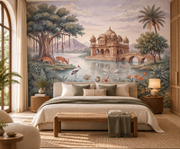 The Enchanted Lake Palace Wall Mural - RJM09