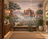The Enchanted Lake Palace Wall Mural - RJM09