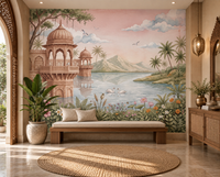 The Swan Lake Pavilion Wall Mural - RJM10
