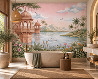 The Swan Lake Pavilion Wall Mural - RJM10