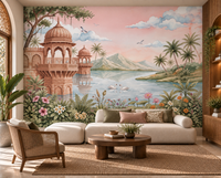 The Swan Lake Pavilion Wall Mural - RJM10