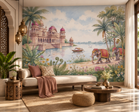The Maharaja’s Elephant Garden  Wall Mural - RJM12