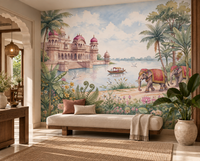 The Maharaja’s Elephant Garden  Wall Mural - RJM12