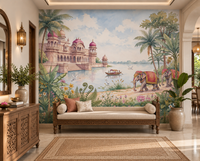 The Maharaja’s Elephant Garden  Wall Mural - RJM12