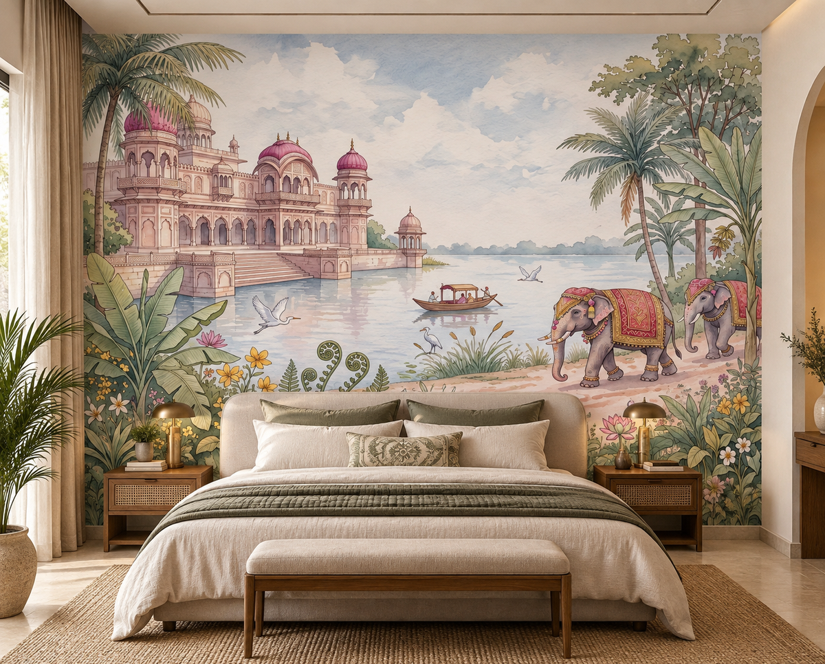 The Maharaja’s Elephant Garden  Wall Mural - RJM12