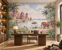 The Maharaja’s Elephant Garden  Wall Mural - RJM12