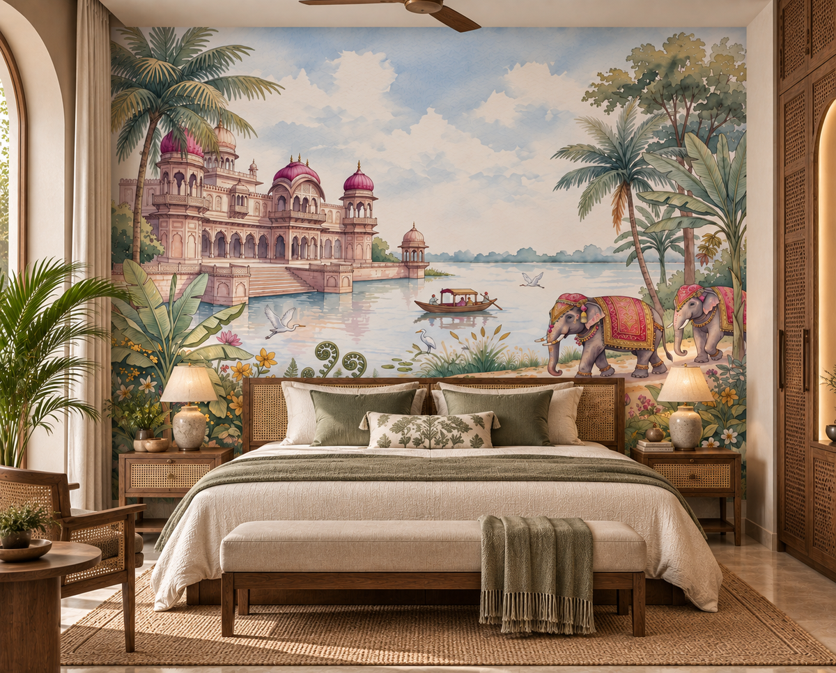 The Maharaja’s Elephant Garden  Wall Mural - RJM12