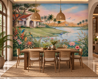 The Tropical Lake Estate Wall Mural - RJM13