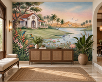 The Tropical Lake Estate Wall Mural - RJM13