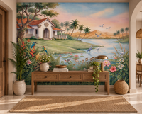 The Tropical Lake Estate Wall Mural - RJM13