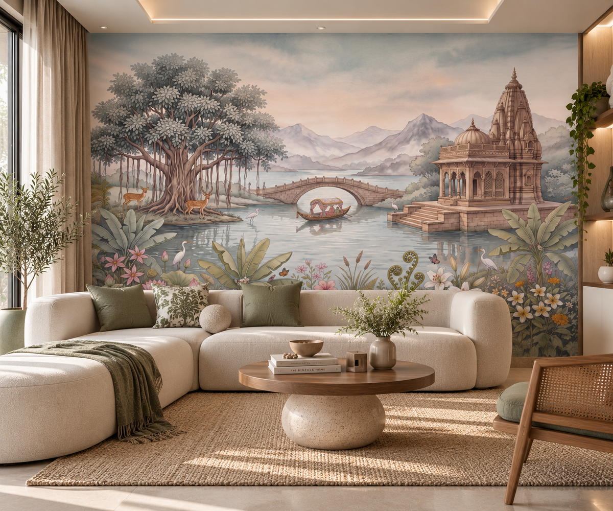 Celestial Palace Garden Wall Mural - RJM16