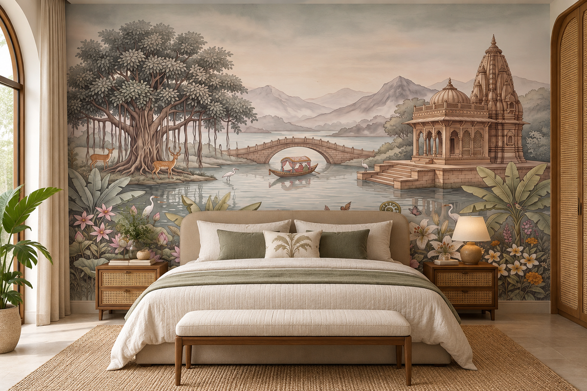 Celestial Palace Garden Wall Mural - RJM16
