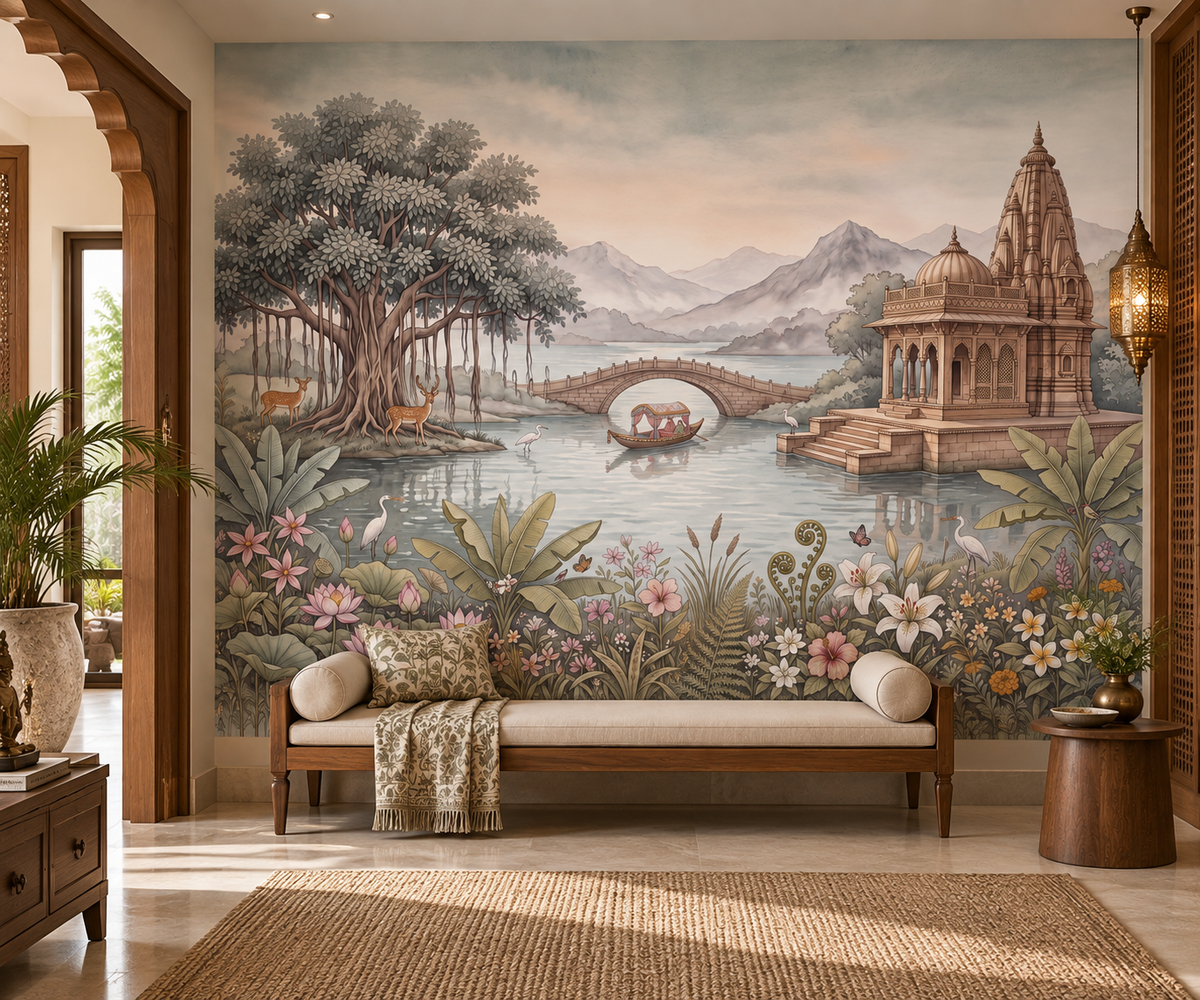 Celestial Palace Garden Wall Mural - RJM16