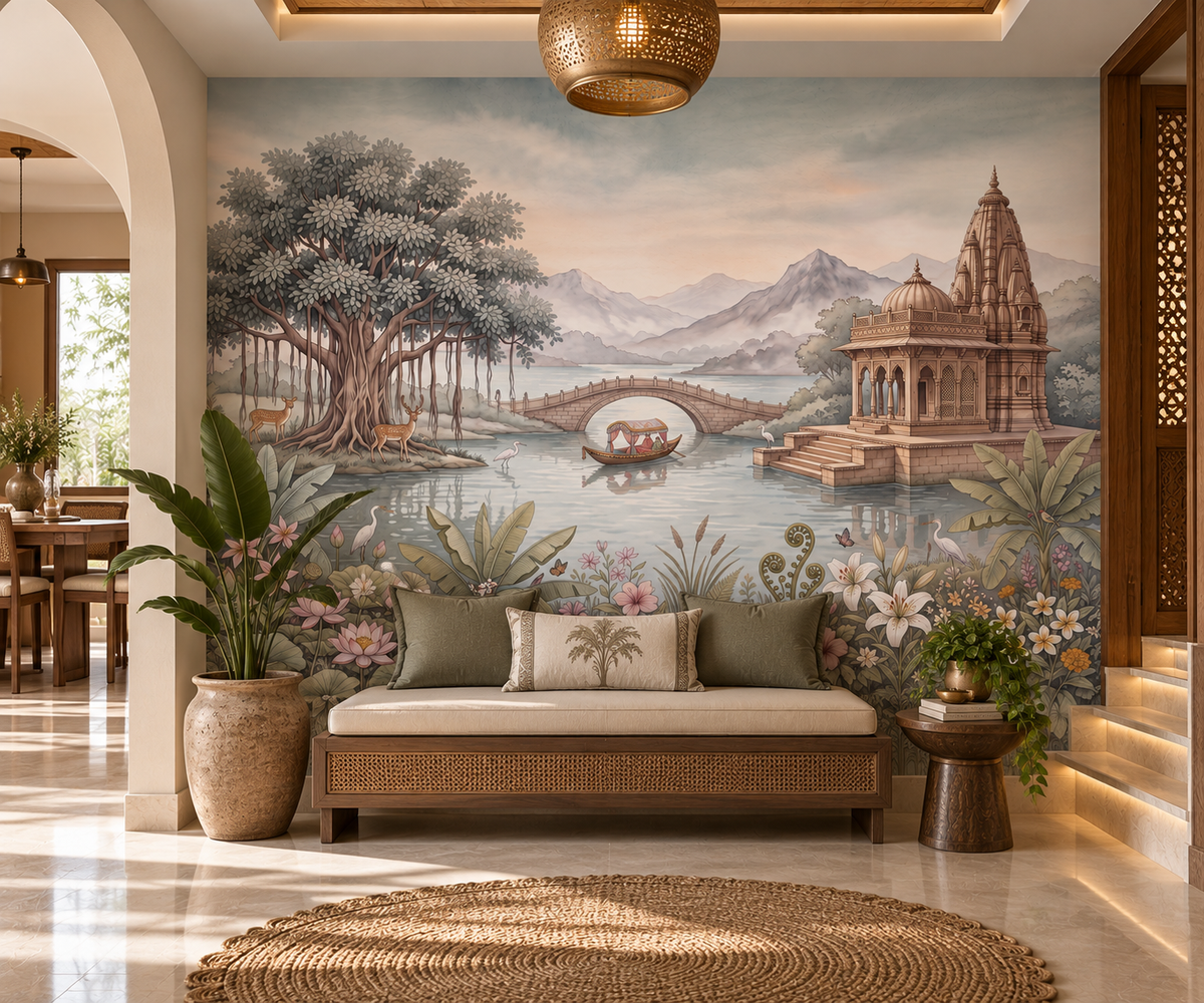 Celestial Palace Garden Wall Mural - RJM16
