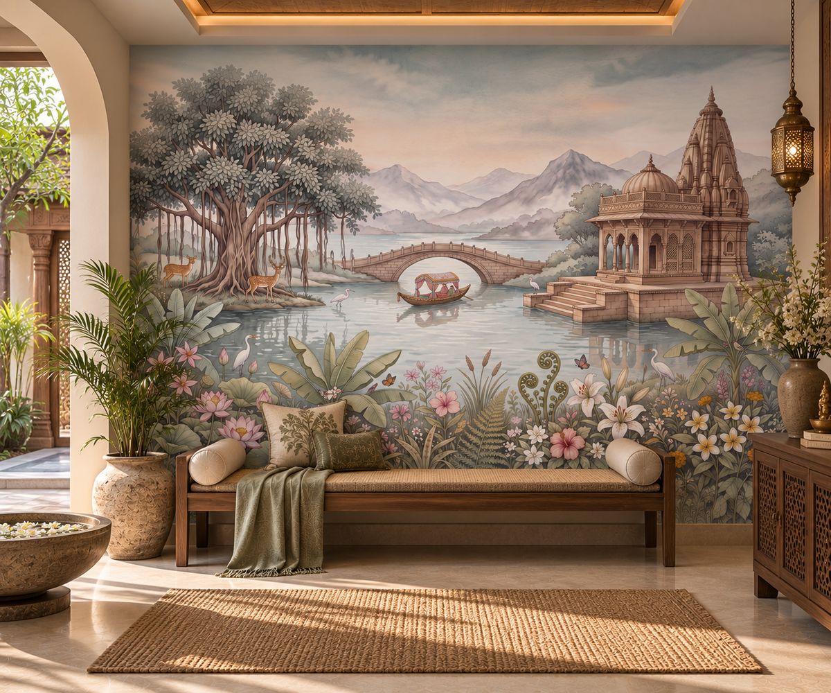 Celestial Palace Garden Wall Mural - RJM16