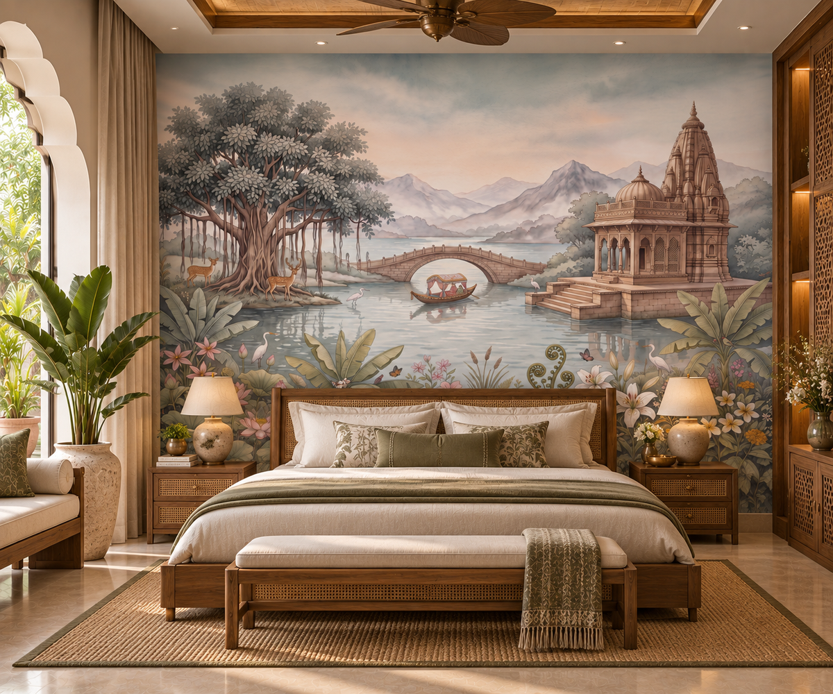 Celestial Palace Garden Wall Mural - RJM16