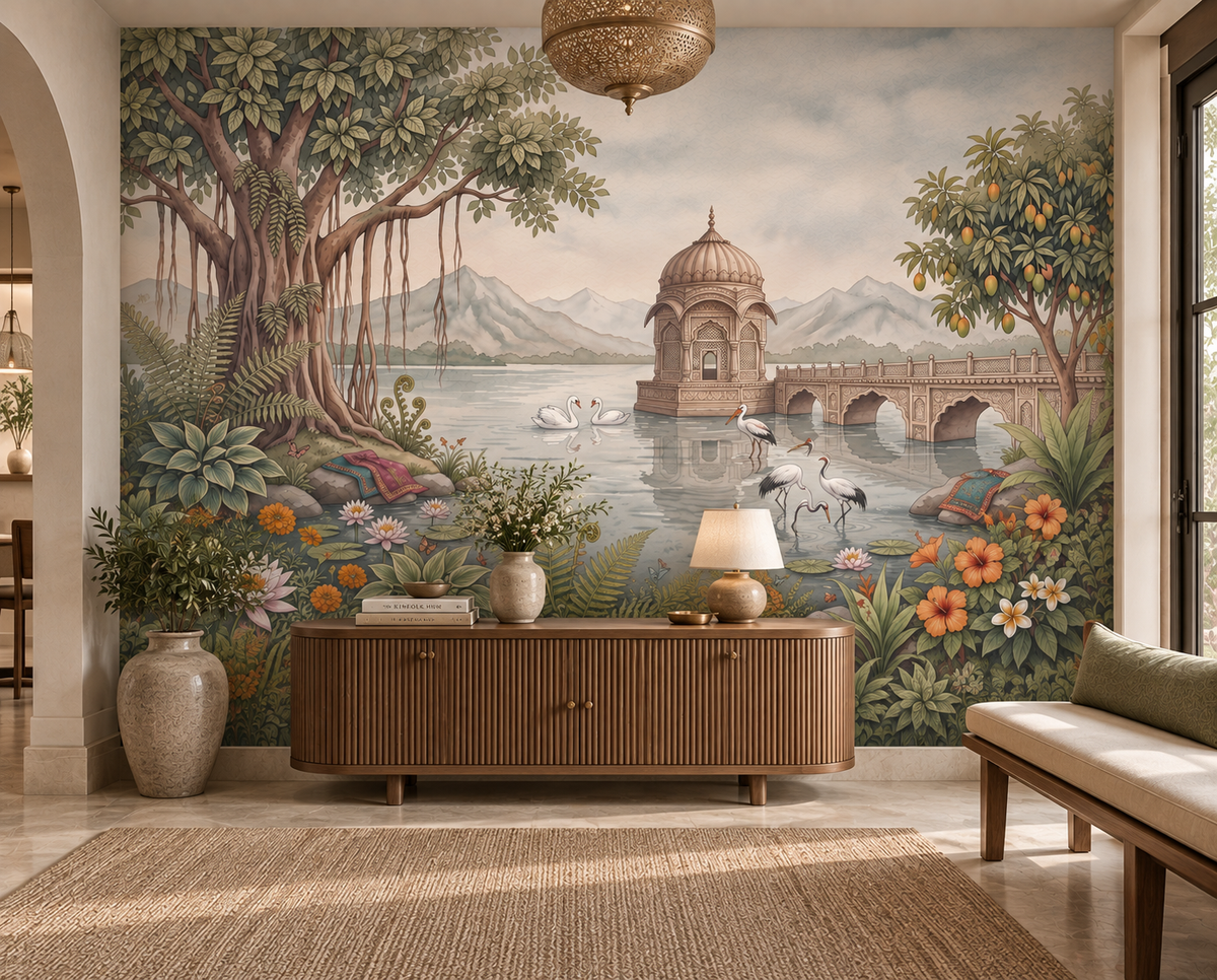 The Royal Banyan Garden Wall Mural - RJM18