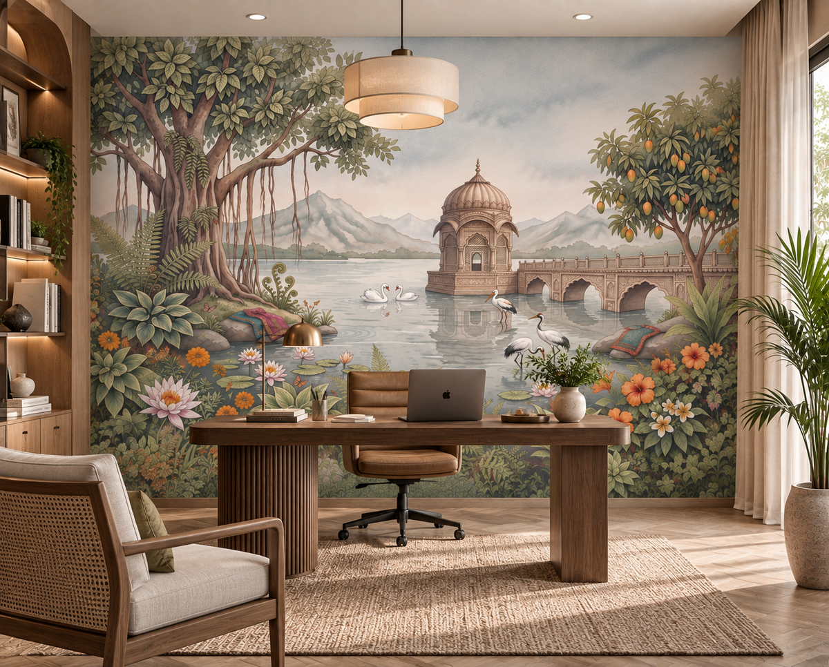 The Royal Banyan Garden Wall Mural - RJM18