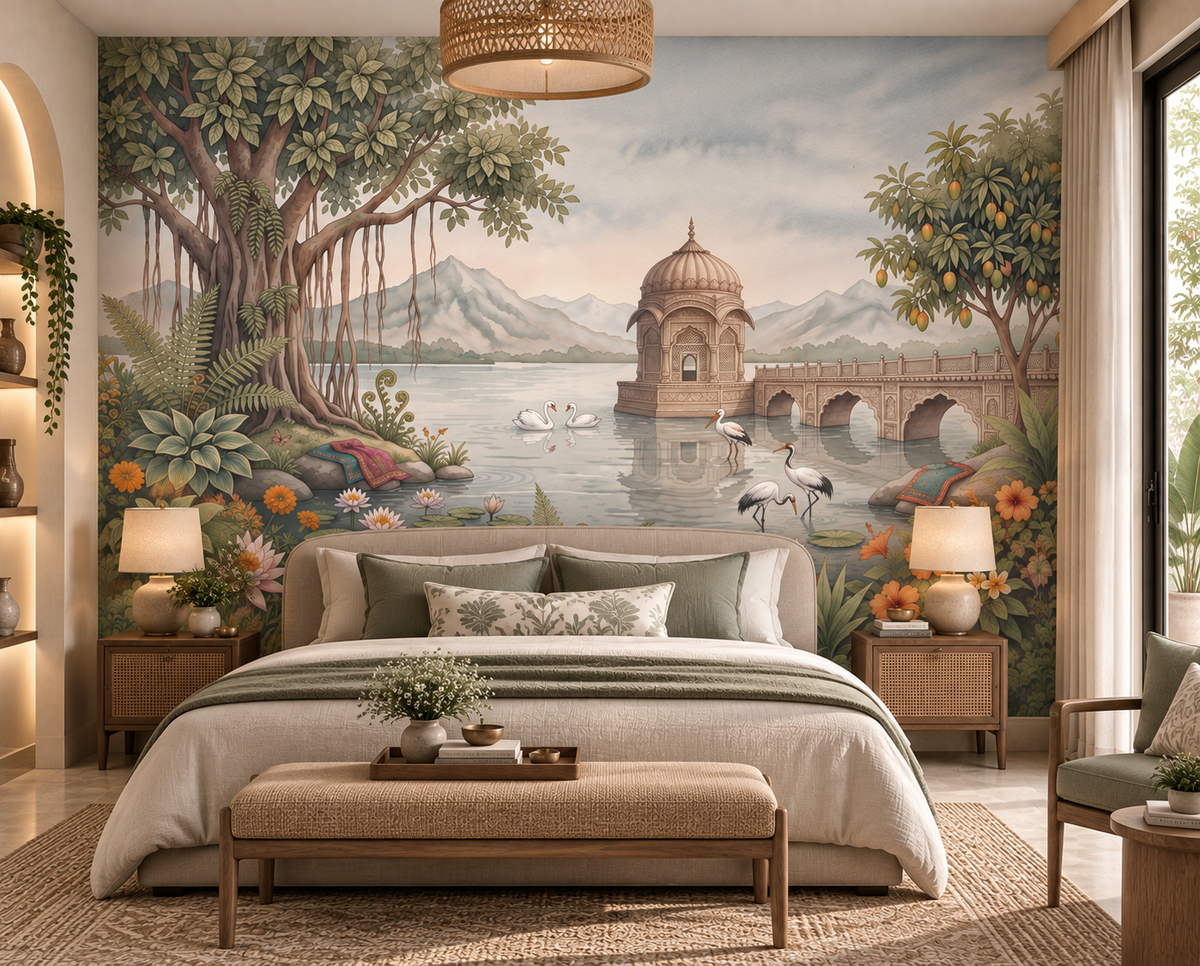 The Royal Banyan Garden Wall Mural - RJM18