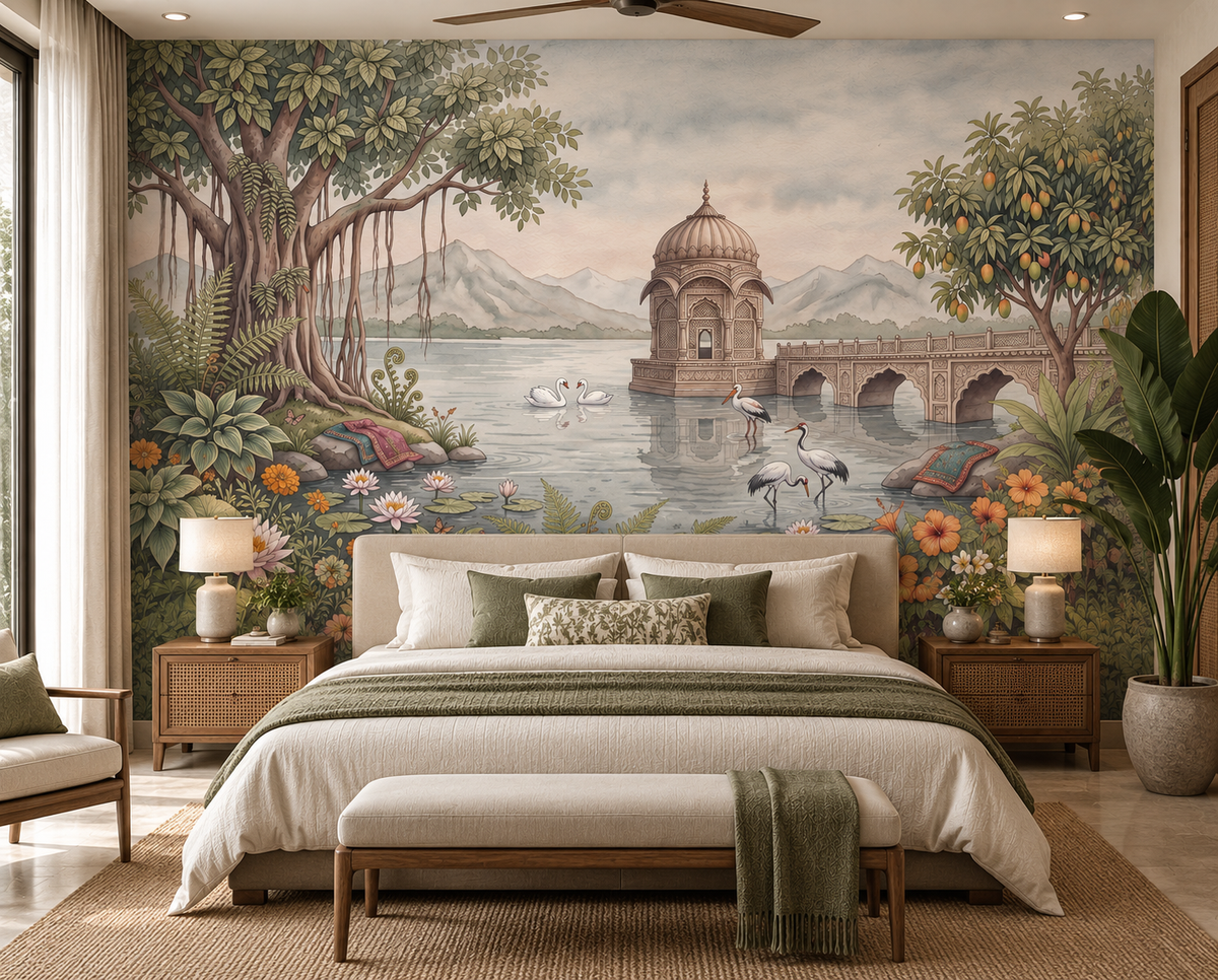 The Royal Banyan Garden Wall Mural - RJM18
