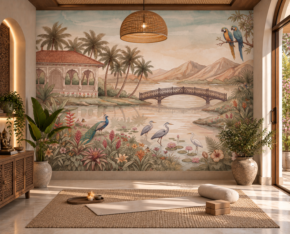 Jheel Kinara Wall Mural - RJM19