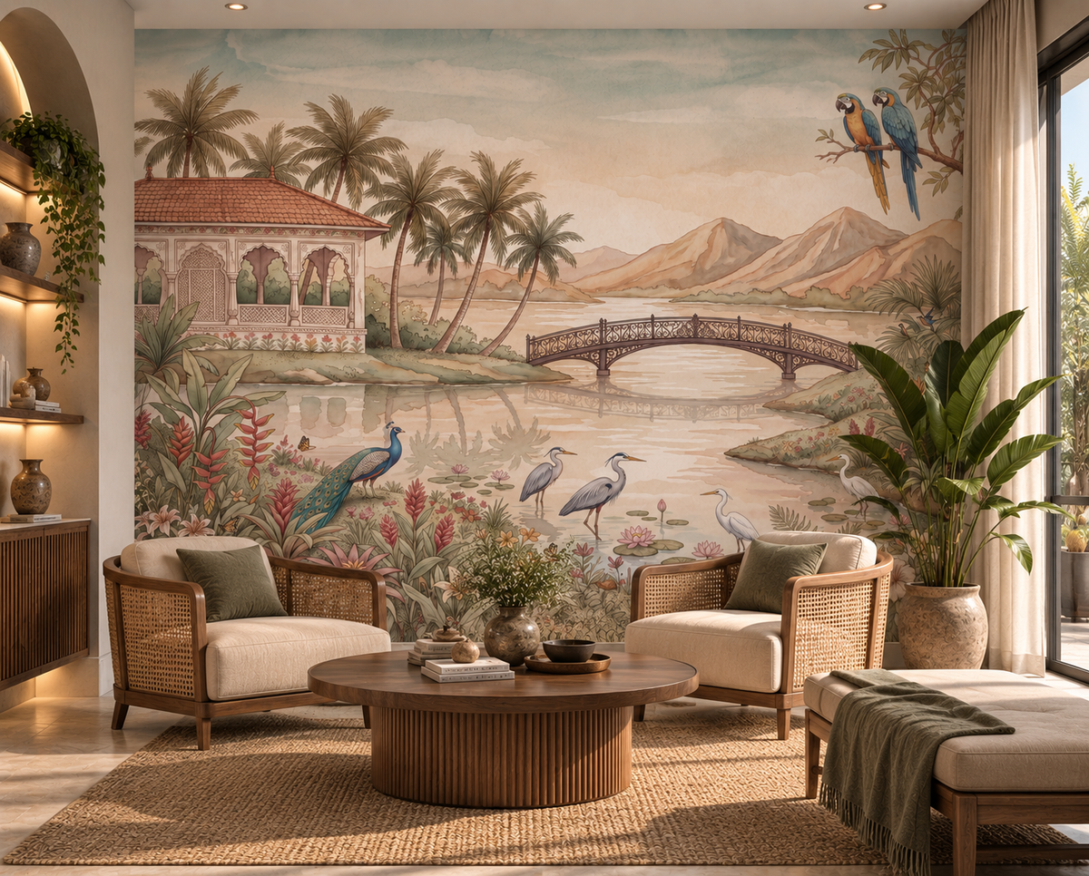 Jheel Kinara Wall Mural - RJM19