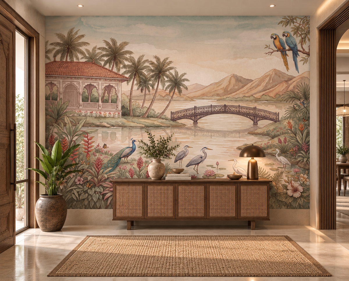 Jheel Kinara Wall Mural - RJM19