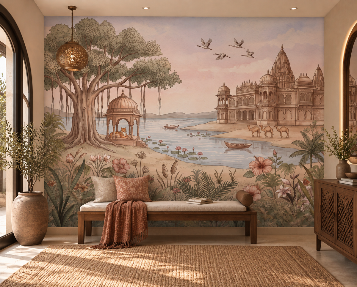 Pavitra Sarovar Wall Mural - RJM21